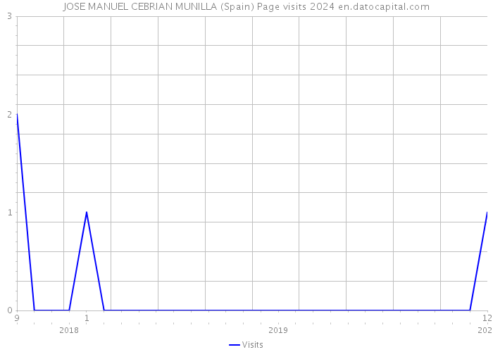 JOSE MANUEL CEBRIAN MUNILLA (Spain) Page visits 2024 