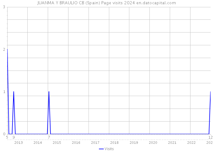 JUANMA Y BRAULIO CB (Spain) Page visits 2024 