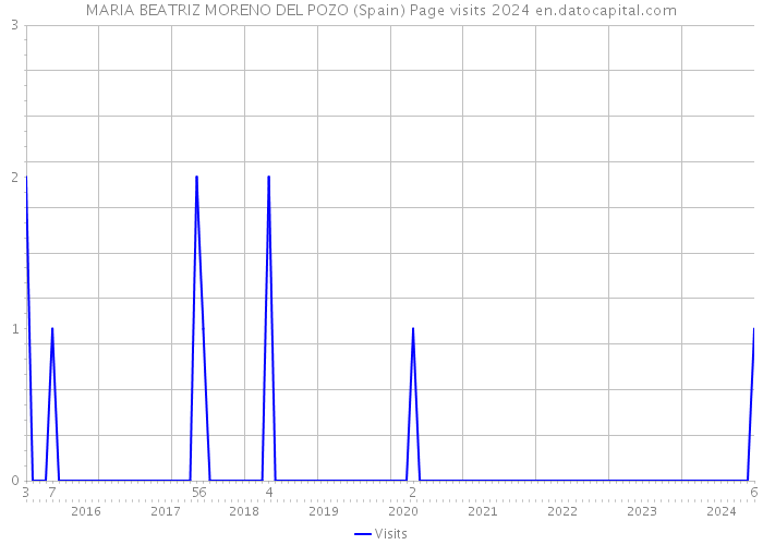 MARIA BEATRIZ MORENO DEL POZO (Spain) Page visits 2024 