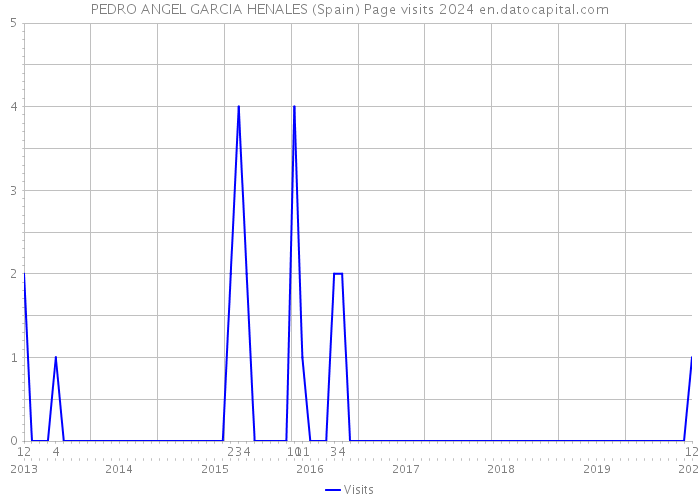 PEDRO ANGEL GARCIA HENALES (Spain) Page visits 2024 