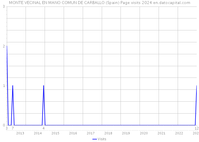 MONTE VECINAL EN MANO COMUN DE CARBALLO (Spain) Page visits 2024 