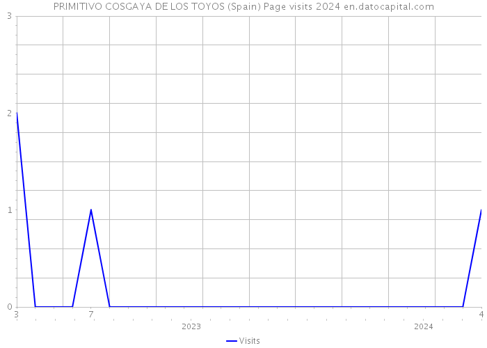 PRIMITIVO COSGAYA DE LOS TOYOS (Spain) Page visits 2024 