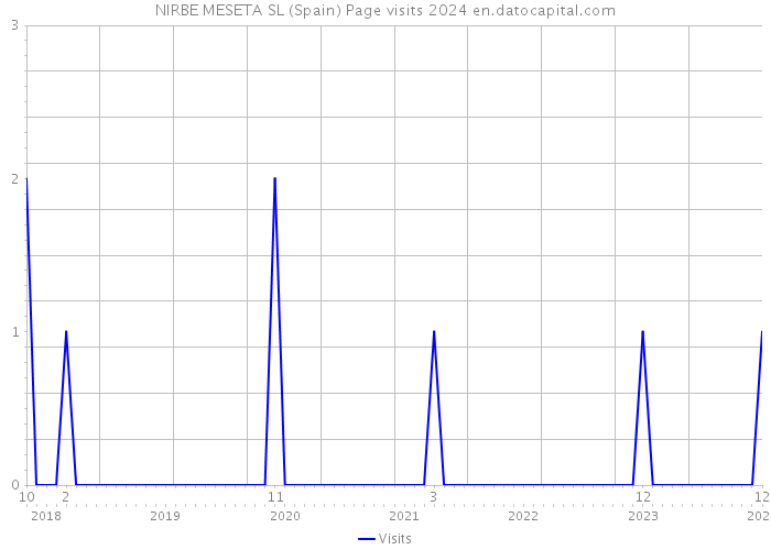 NIRBE MESETA SL (Spain) Page visits 2024 