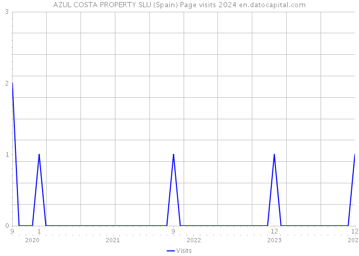 AZUL COSTA PROPERTY SLU (Spain) Page visits 2024 