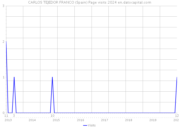 CARLOS TEJEDOR FRANCO (Spain) Page visits 2024 