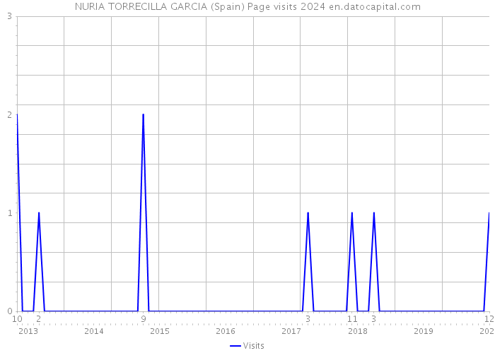 NURIA TORRECILLA GARCIA (Spain) Page visits 2024 