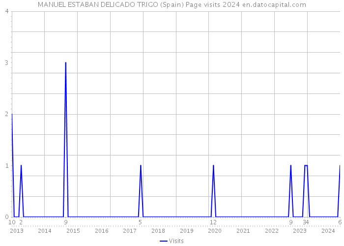 MANUEL ESTABAN DELICADO TRIGO (Spain) Page visits 2024 