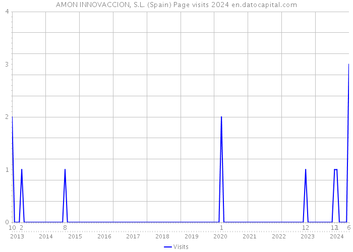 AMON INNOVACCION, S.L. (Spain) Page visits 2024 
