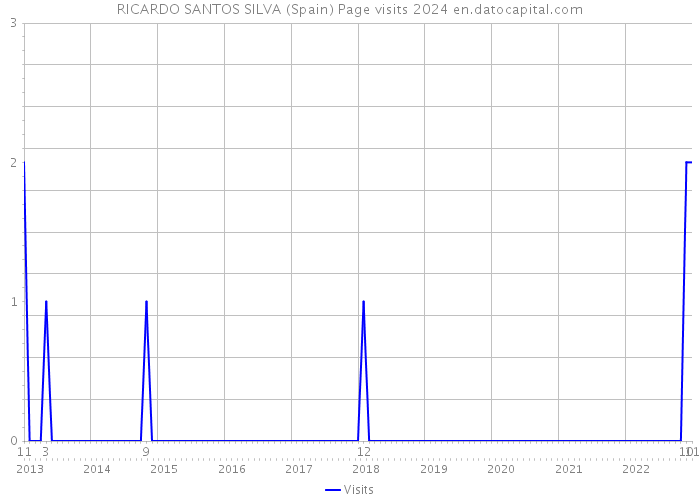 RICARDO SANTOS SILVA (Spain) Page visits 2024 