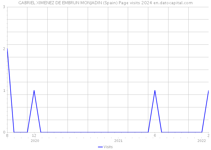 GABRIEL XIMENEZ DE EMBRUN MONJADIN (Spain) Page visits 2024 