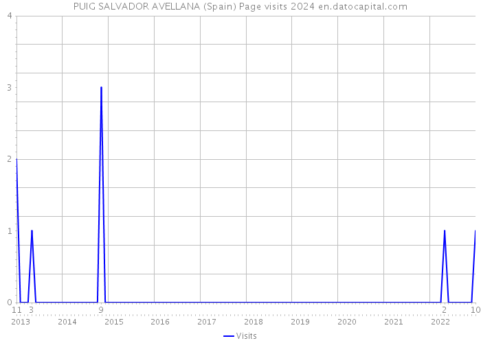 PUIG SALVADOR AVELLANA (Spain) Page visits 2024 