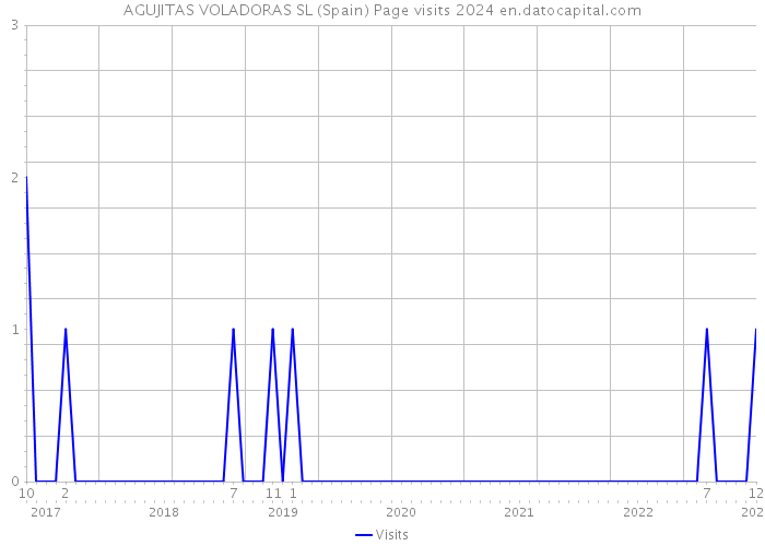 AGUJITAS VOLADORAS SL (Spain) Page visits 2024 