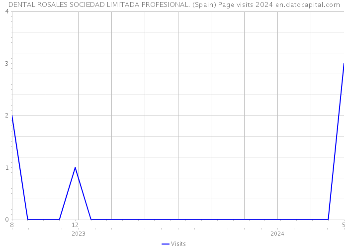 DENTAL ROSALES SOCIEDAD LIMITADA PROFESIONAL. (Spain) Page visits 2024 