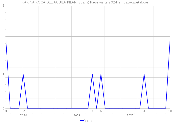 KARINA ROCA DEL AGUILA PILAR (Spain) Page visits 2024 