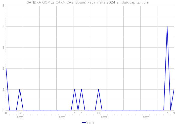 SANDRA GOMEZ CARNICAS (Spain) Page visits 2024 