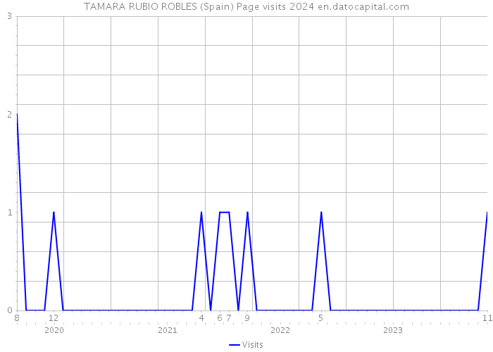 TAMARA RUBIO ROBLES (Spain) Page visits 2024 
