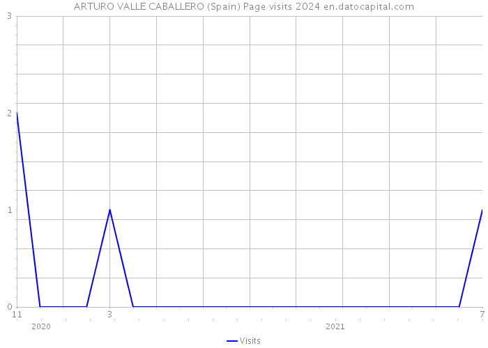 ARTURO VALLE CABALLERO (Spain) Page visits 2024 