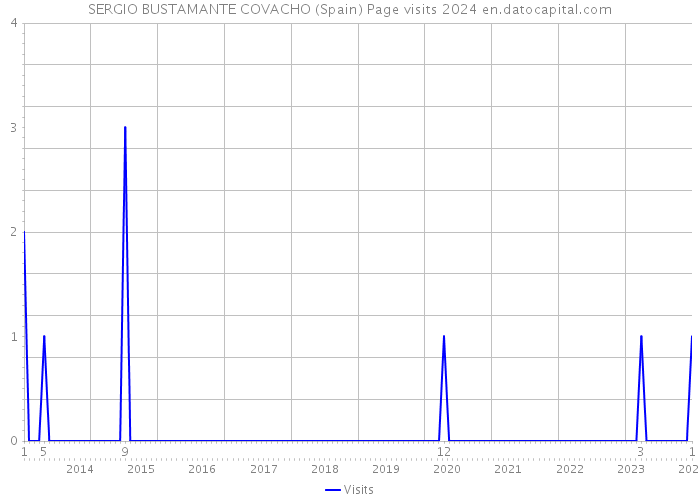SERGIO BUSTAMANTE COVACHO (Spain) Page visits 2024 