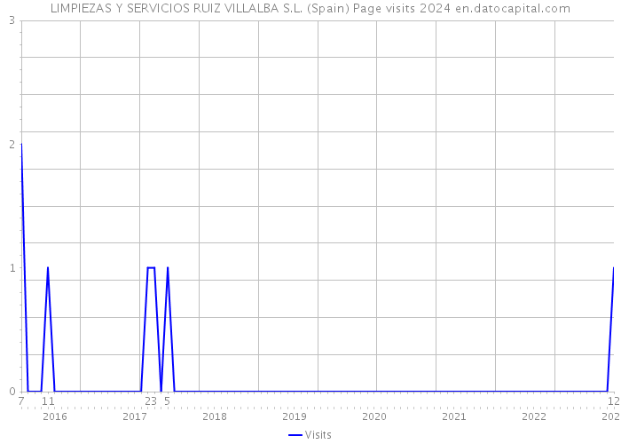 LIMPIEZAS Y SERVICIOS RUIZ VILLALBA S.L. (Spain) Page visits 2024 