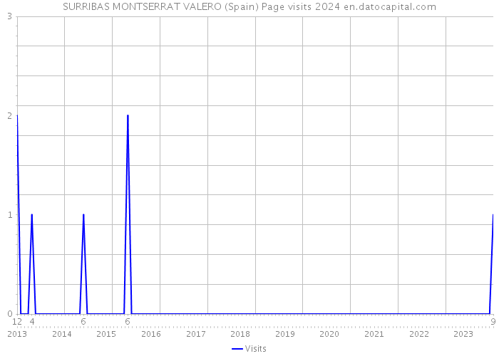 SURRIBAS MONTSERRAT VALERO (Spain) Page visits 2024 