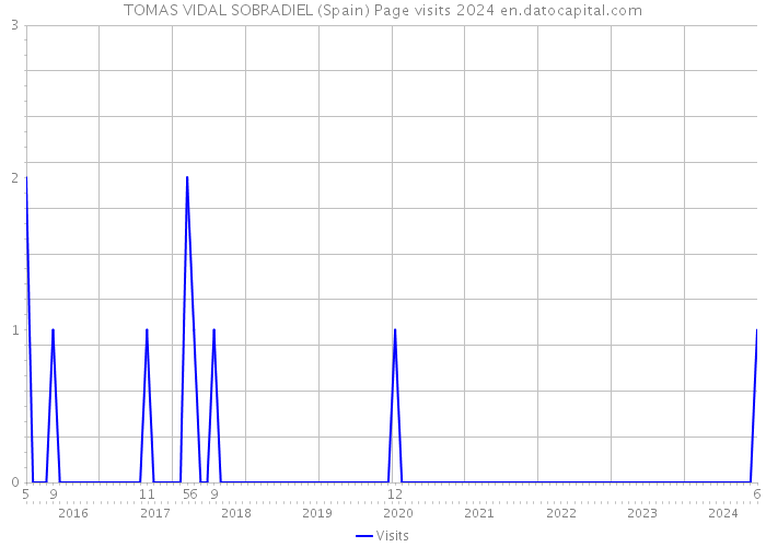 TOMAS VIDAL SOBRADIEL (Spain) Page visits 2024 