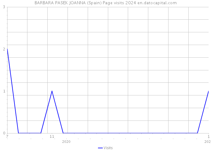 BARBARA PASEK JOANNA (Spain) Page visits 2024 