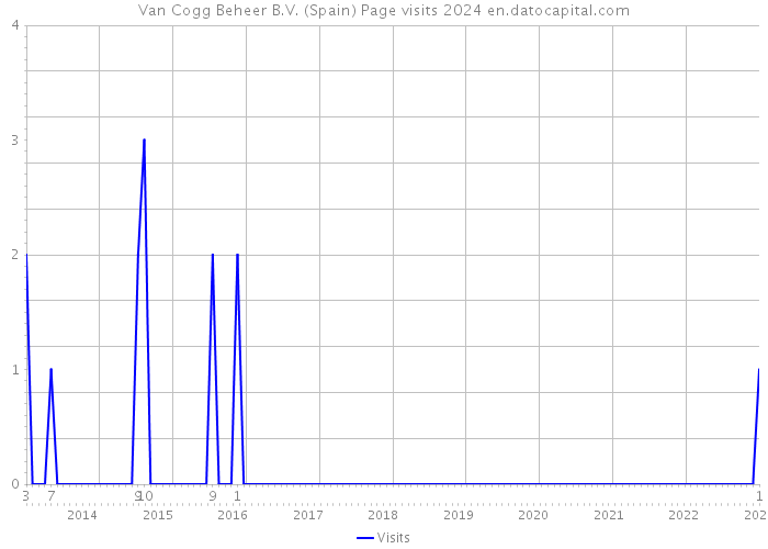 Van Cogg Beheer B.V. (Spain) Page visits 2024 
