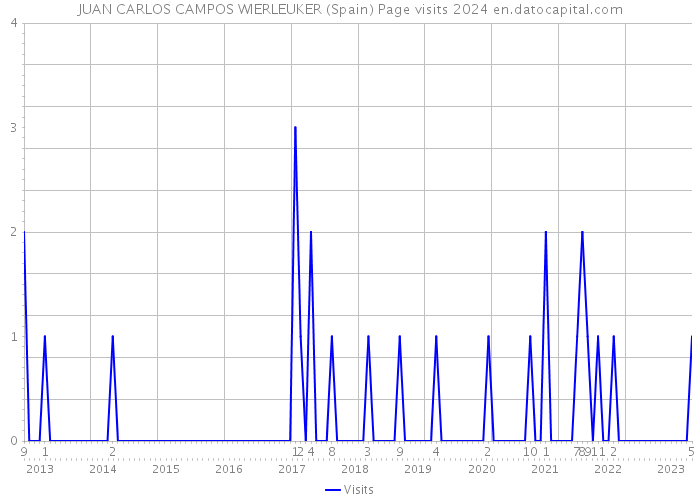 JUAN CARLOS CAMPOS WIERLEUKER (Spain) Page visits 2024 
