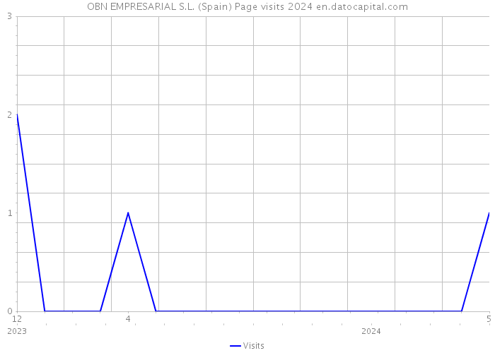 OBN EMPRESARIAL S.L. (Spain) Page visits 2024 