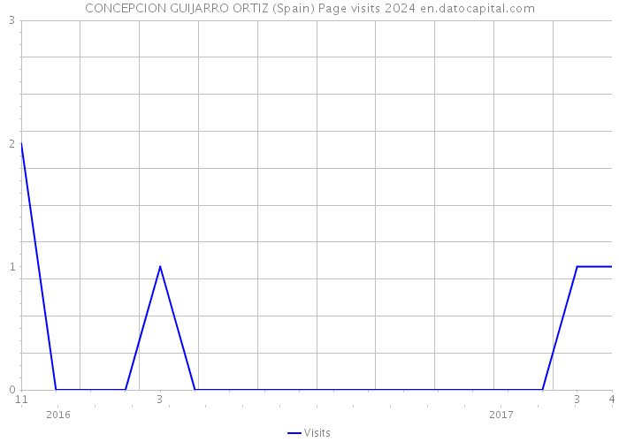 CONCEPCION GUIJARRO ORTIZ (Spain) Page visits 2024 