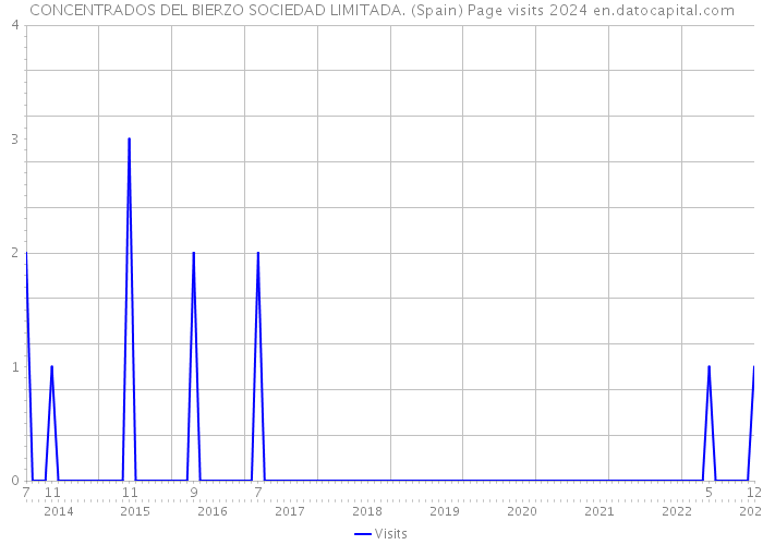 CONCENTRADOS DEL BIERZO SOCIEDAD LIMITADA. (Spain) Page visits 2024 