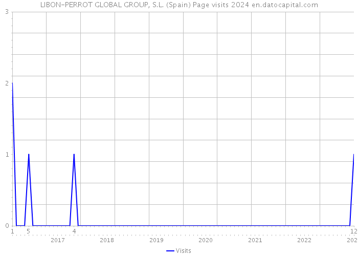 LIBON-PERROT GLOBAL GROUP, S.L. (Spain) Page visits 2024 