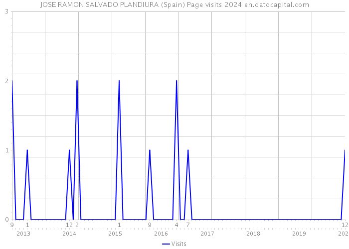 JOSE RAMON SALVADO PLANDIURA (Spain) Page visits 2024 