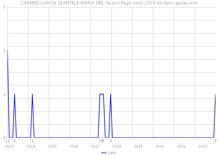 CARMEN GARCIA QUINTELA MARIA DEL (Spain) Page visits 2024 