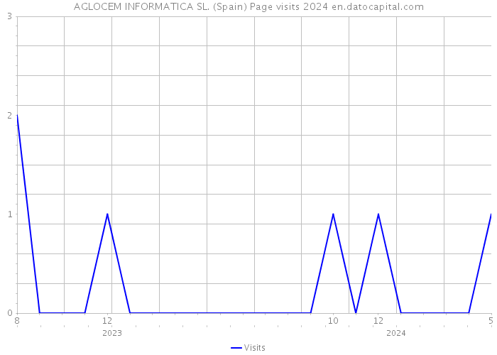 AGLOCEM INFORMATICA SL. (Spain) Page visits 2024 