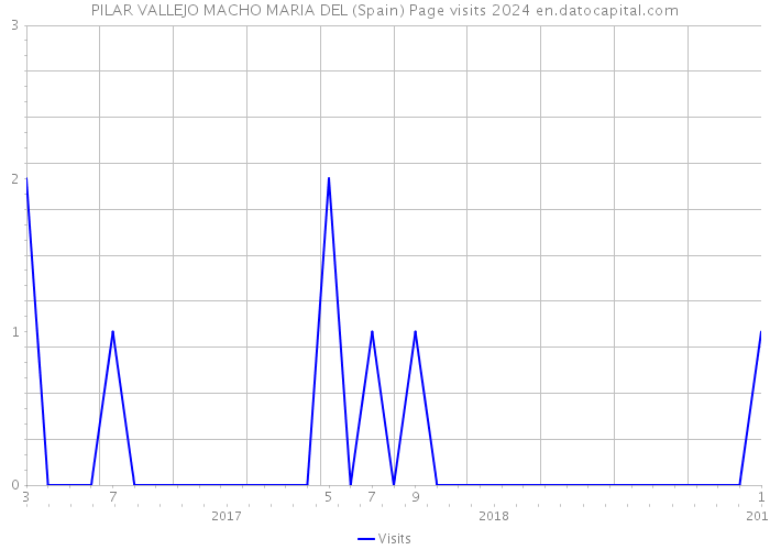 PILAR VALLEJO MACHO MARIA DEL (Spain) Page visits 2024 