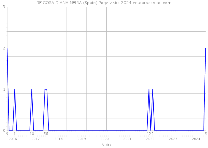 REIGOSA DIANA NEIRA (Spain) Page visits 2024 