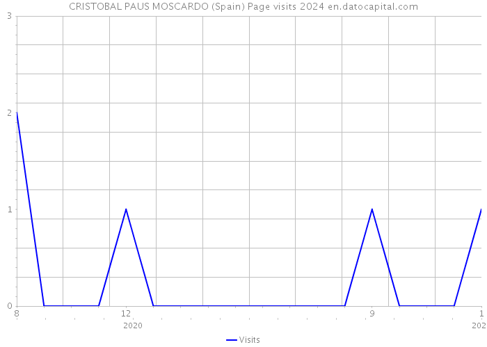 CRISTOBAL PAUS MOSCARDO (Spain) Page visits 2024 
