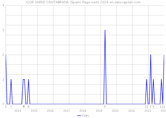 IGOR SAENZ CANTABRANA (Spain) Page visits 2024 