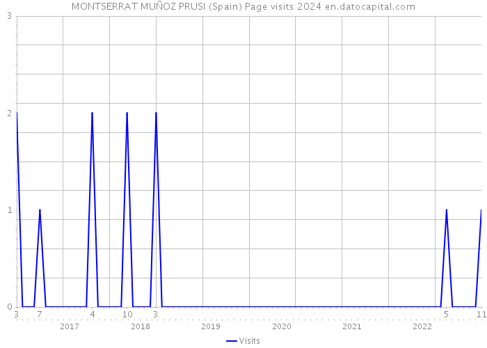MONTSERRAT MUÑOZ PRUSI (Spain) Page visits 2024 