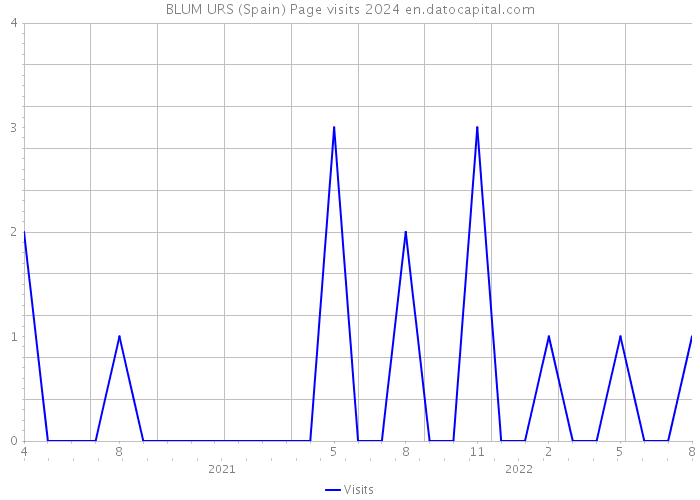 BLUM URS (Spain) Page visits 2024 
