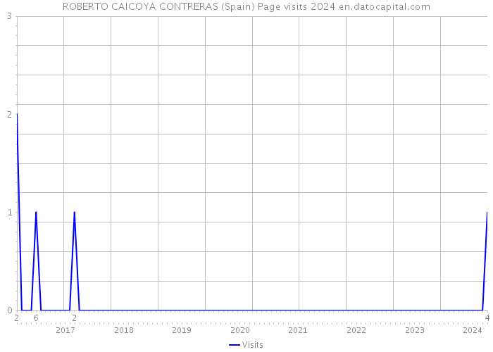 ROBERTO CAICOYA CONTRERAS (Spain) Page visits 2024 