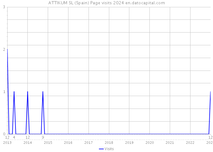 ATTIKUM SL (Spain) Page visits 2024 