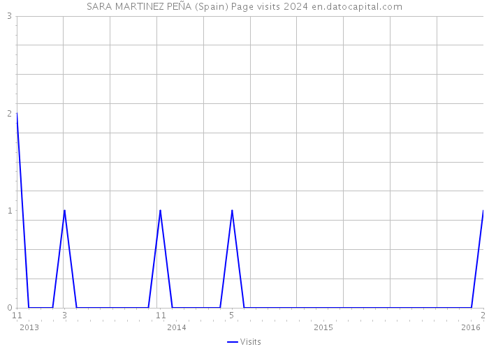 SARA MARTINEZ PEÑA (Spain) Page visits 2024 