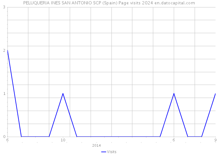 PELUQUERIA INES SAN ANTONIO SCP (Spain) Page visits 2024 