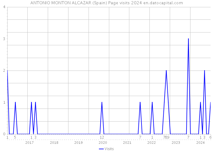 ANTONIO MONTON ALCAZAR (Spain) Page visits 2024 