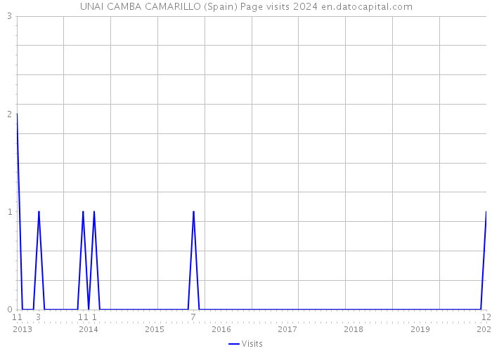 UNAI CAMBA CAMARILLO (Spain) Page visits 2024 