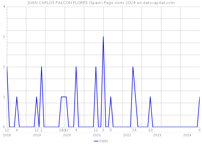 JUAN CARLOS FALCON FLORES (Spain) Page visits 2024 