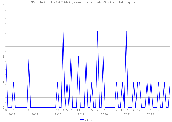 CRISTINA COLLS CAMARA (Spain) Page visits 2024 