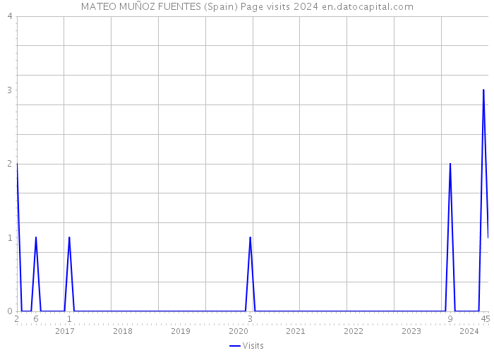 MATEO MUÑOZ FUENTES (Spain) Page visits 2024 